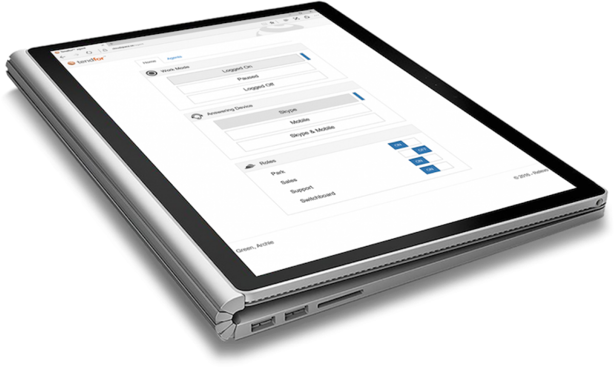 Microsoft teams contact centre web application